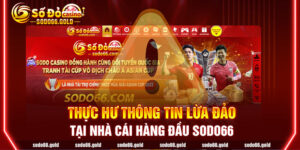 Thực hư thông tin lừa đảo tại nhà cái hàng đầu Sodo66 